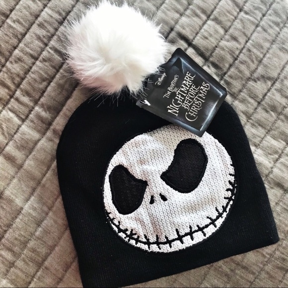 Disney Other - 🆕 Disney Jack Skellington Knitted Beanie with Pom